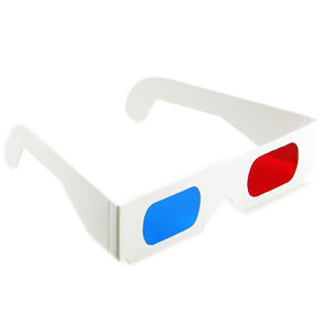 3D glasses, but not the actual type used for the show!